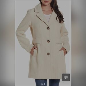 Galaxy New York Elegant Cream Women's Coat